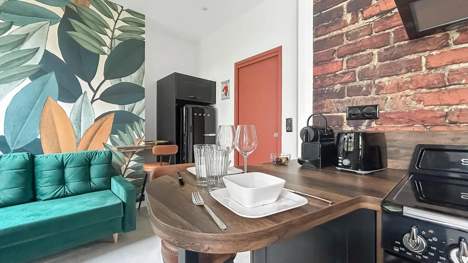 103 Appartement 1 Chambre Elegant Et Lumineux Avec Terrasse Гренобль 0*,